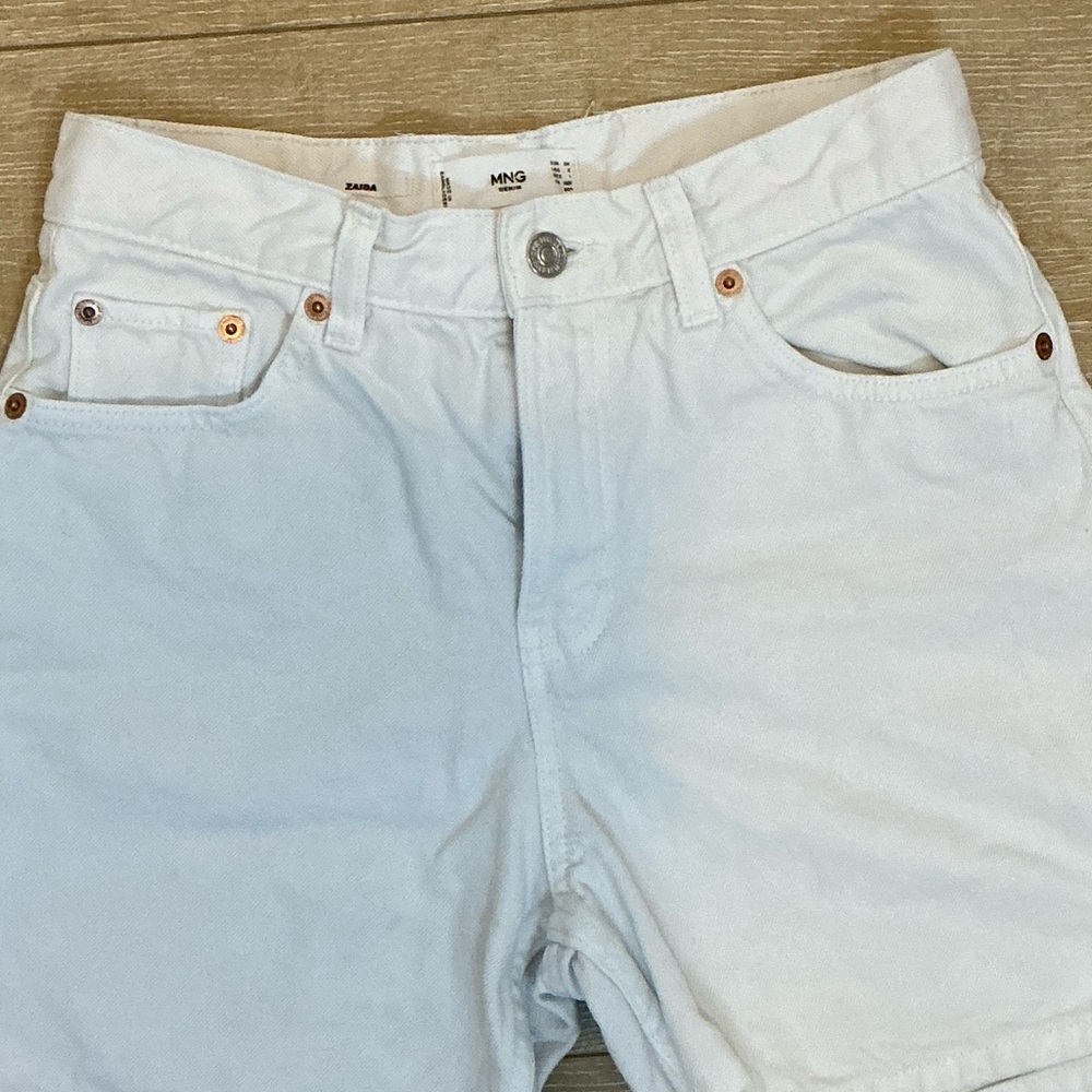 Mango White Jean Shorts - Picture 4 of 5